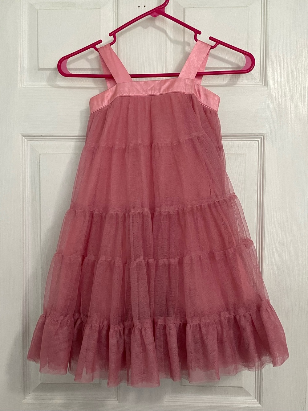 GAP Girls Pink Tulle Tiered Party Dress